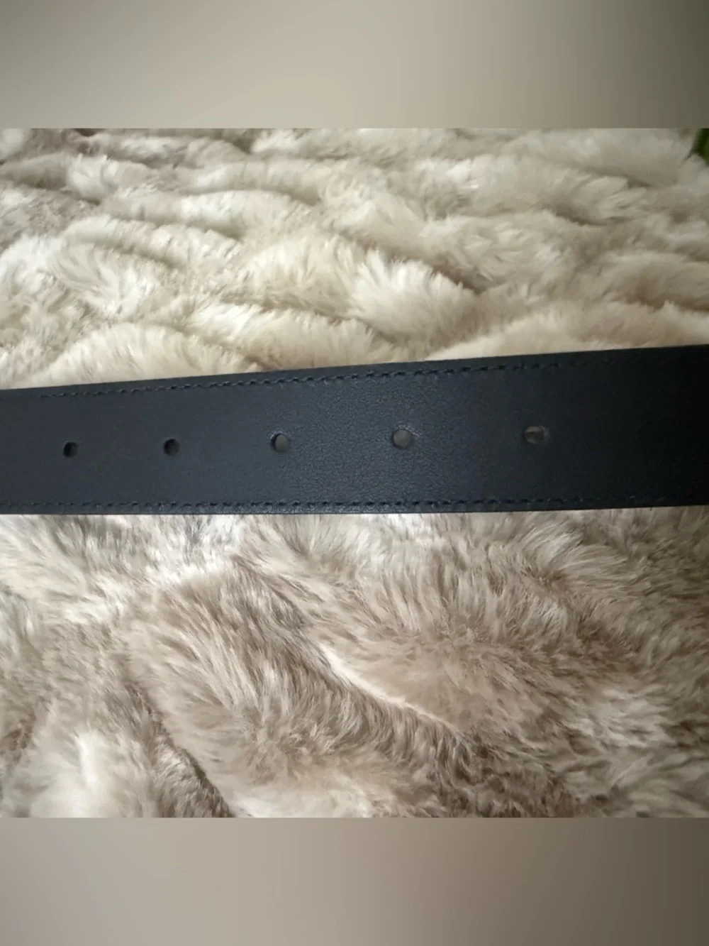 Gucci Black Leather Belt with Gold Double G Buckle size 80 - Picture 5 of 7